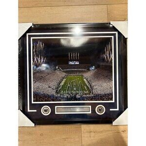 Penn State Nittany Lions Beaver Stadium Fireworks White Out Photo Framed